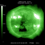Triangular Coronal Hole Opens on Sun Images